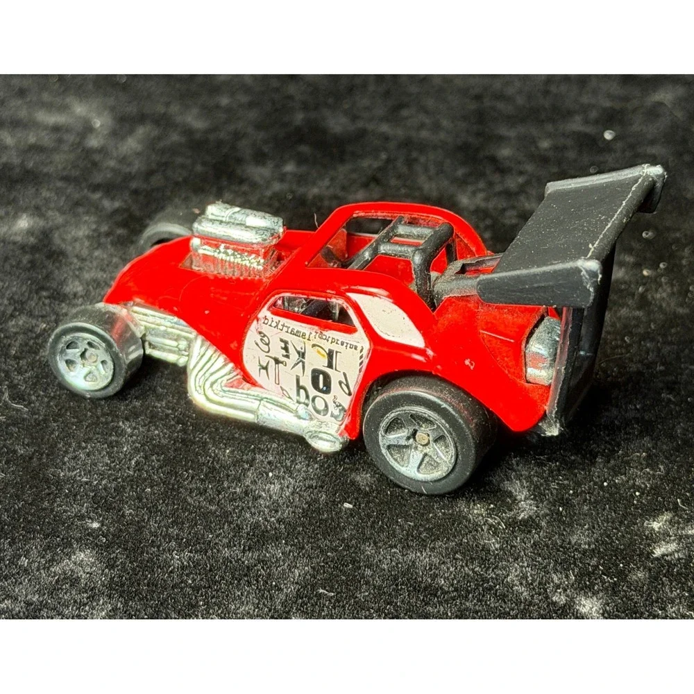 Fiat 500C Red Dragster: Hot Wheels 1/64 Scale Diecast Car, Vintage 1998